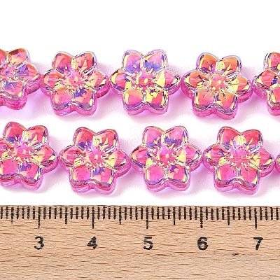 Electroplate Glass Beads Strands EGLA-P069-02A-AB09-1