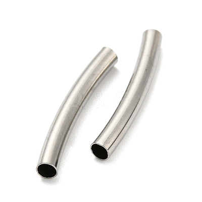 Non-Tarnish 304 Stainless Steel Tube Beads STAS-B047-27E-P-1