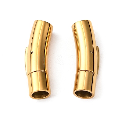 304 Stainless Steel Bayonet Clasps LS-STAS-I013-6mm-G-1