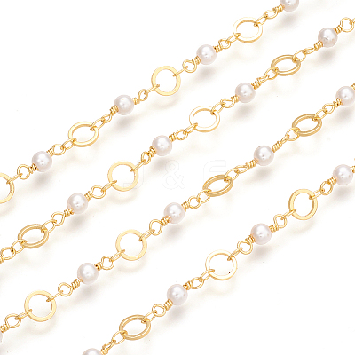 Brass Handmade Beaded Chain CHC-I031-04G-1-1