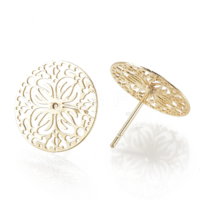 Brass Ear Studs X-KK-S345-273G-1