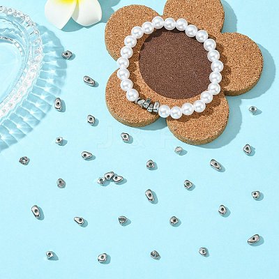 36Pcs 6 Styles 304 Stainless Steel Beads STAS-CJ0002-90-1