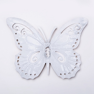 Butterfly Iron Art Wall Hanging Decorations Creative Butterfly Decoration Vintage Wall Decor Christmas Party Decoration DIY-WH0161-50A-1
