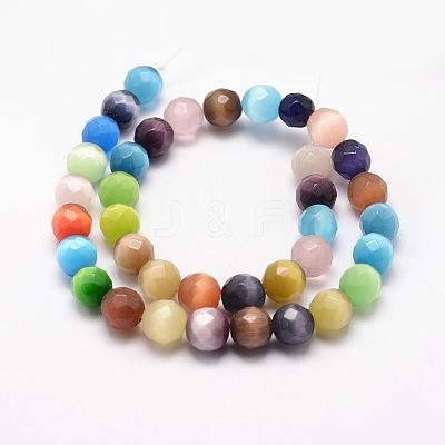 Cat Eye Beads Strands X-CE-k002-8mm-01-1