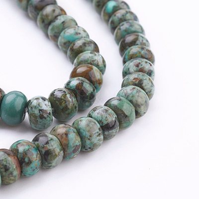 Natural African Turquoise(Jasper) Beads Strands G-G683-03-3x4mm-1