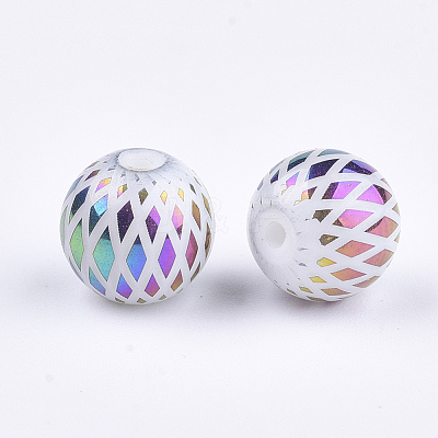 Electroplate Glass Beads EGLA-S178-07E-1