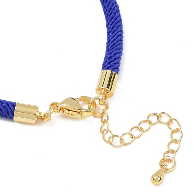 4.5MM Round Nylon Milan Cord Bracelet Making BJEW-I245-01G-40-1