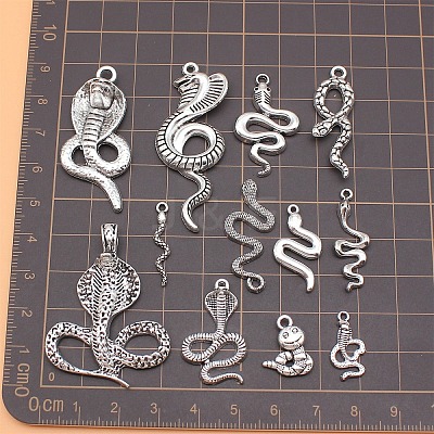 12Pcs Tibetan Style Alloy Pendants PW-WGE54F8-01-1