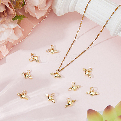 10Pcs Brass Pendants KK-BBC0022-99A-1