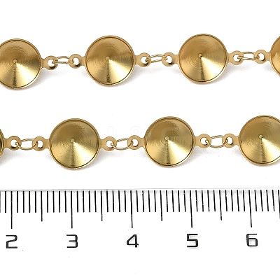 304 Stainless Steel Rhinestone Cup Chains CHS-K023-08A-G-1