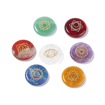 Natural Mixed Gemstone Cabochons G-E588-01-1