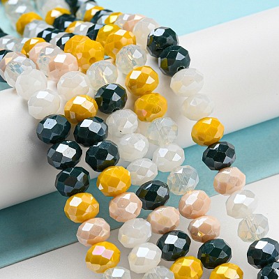 Glass Beads Strands EGLA-A034-M8mm-38-1