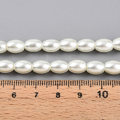 Baking Paint Pearlized Glass Pearl Bead Strands X-HY-T002-01A-02-1