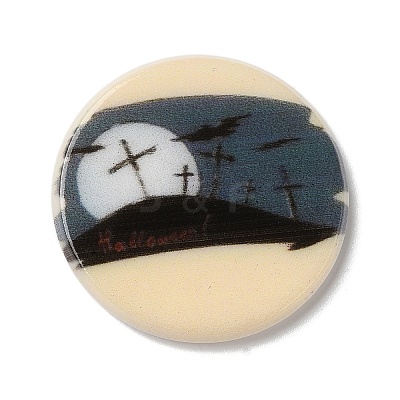 Halloween Series Acrylic Cbabochons OACR-M012-16-1