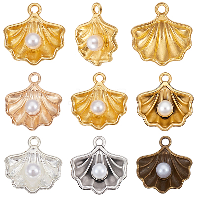 60Pcs 6 Colors Alloy Pendants FIND-SC0017-53-1