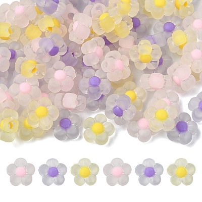 90Pcs 3 Colors Transparent Acrylic Beads TACR-YW0002-24-1