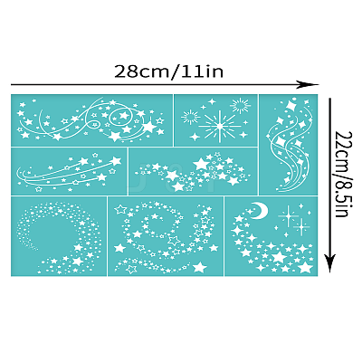 Self-Adhesive Silk Screen Printing Stencil X1-DIY-WH0338-305-1