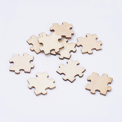 200Pcs 2 Style Unfinished Wood Cabochons WOOD-OC0002-54-1