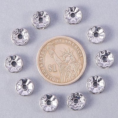 304 Stainless Steel Rhinestone Bead Spacers LS-STAS-PH0001-02P-1