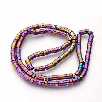 Electroplate Non-magnetic Synthetic Hematite Beads Spacers Strands G-Q486-73D-1