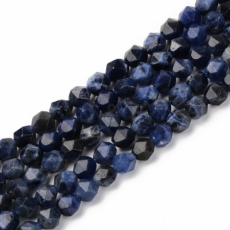 Natural Brazil Sodalite Beads Strands G-S368-003A-1