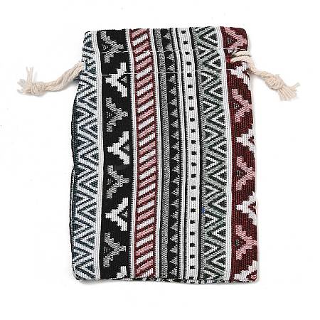 Ethnic Printed Polycotton Drawstring Storage Bags FB-CBA307F-01E-1