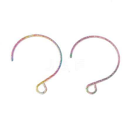 Rainbow Color Ion Plating(IP) 316 Surgical Stainless Steel Earring Hooks STAS-D183-03M-01-1