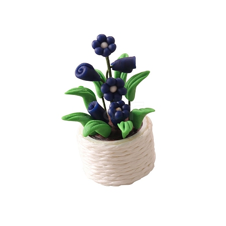 Polymer Clay Potted Plant Miniature Ornaments PW-WGA945B-03-1