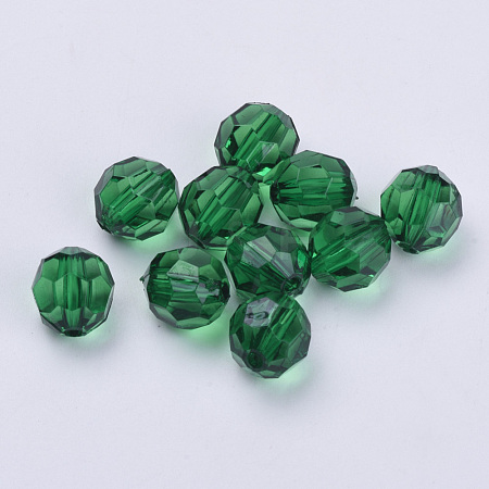 Transparent Acrylic Beads X-TACR-Q257-8mm-V17-1