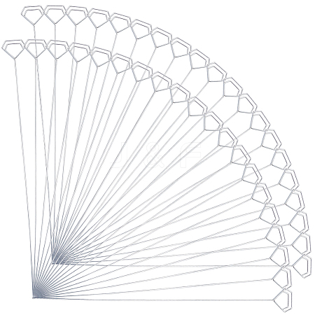 10Pcs Iron Spiral Name Card Holder LS-IFIN-WH20007-03B-1
