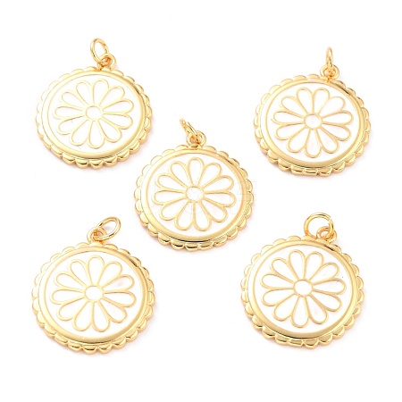 Real 18K Gold Plated Brass Pendants KK-L206-013G-01-1