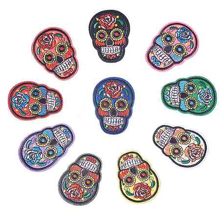 PandaHall Elite Computerized Embroidery Cloth Iron On Patches DIY-PH0024-85-1