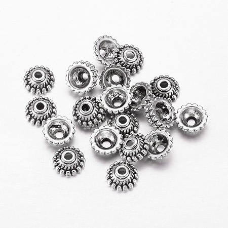 Tibetan Style Alloy Caps LS-LF1235Y-1