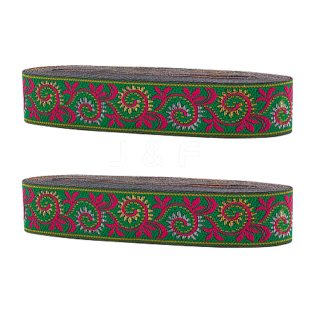 Ethnic Style Polyester Ribbons OCOR-WH0079-66A-1
