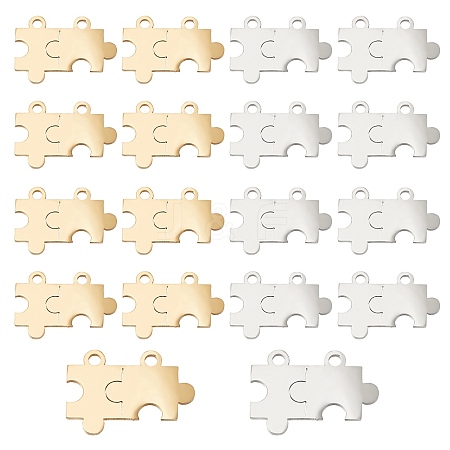 20Pcs 2 Color 201 Stainless Steel Links/Connectors STAS-DC0005-53-1