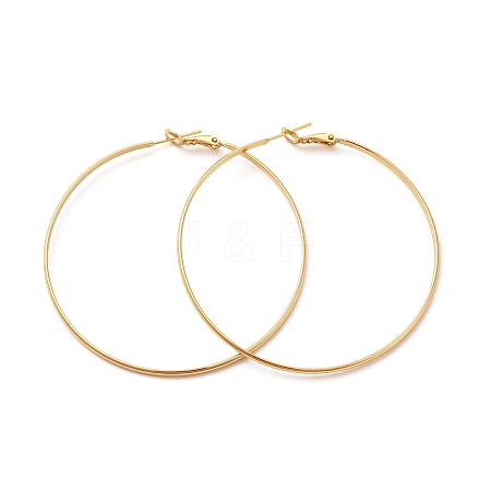 Rack Plating Brass Huggie Hoop Earrings EJEW-P226-18B-G-1