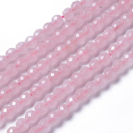 Natural Rose Quartz Beads Strands G-F596-20-4mm-1