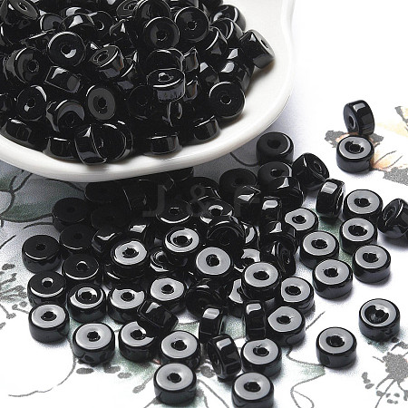 Opaque Colours Glass Seed Beads X-SEED-E001-P3x6mm-10-1
