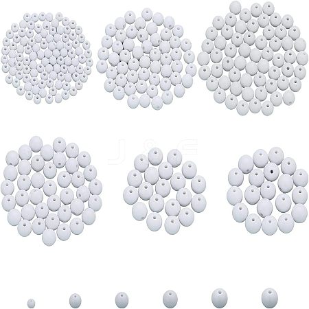 340Pcs Opaque Acrylic Beads MACR-CA0001-36-1