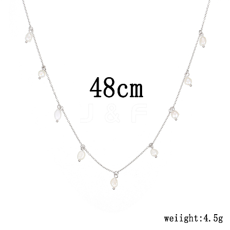 Pearl Pendant Necklaces VU5374-2-1