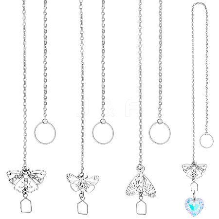 9Pcs 3 Style 304 Stainless Steel Suncatchers HJEW-NB00288-1