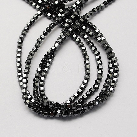 Non-magnetic Synthetic Hematite Beads Strands G-Q895-18-1