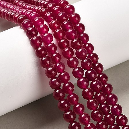 Natural Malaysia Jade Bead Strands X-G-M101-6mm-08-1