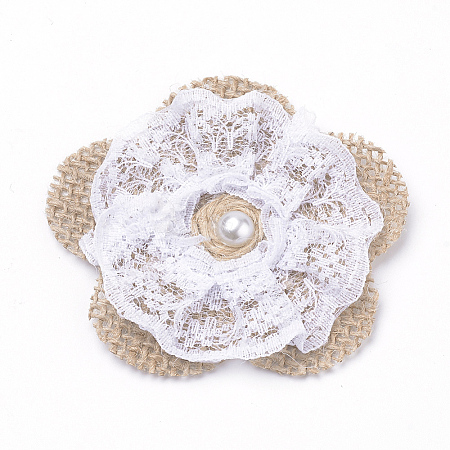 Handmade Jute Twine Woven Costume Accessories with Lace LS-WOVE-R102-01-1