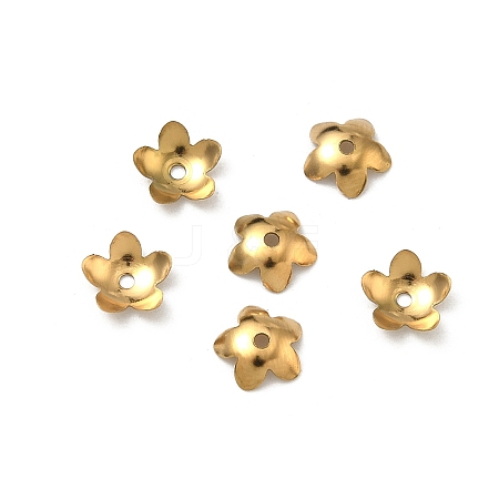304 Stainless Steel Bead Caps STAS-P448-09K-G-1