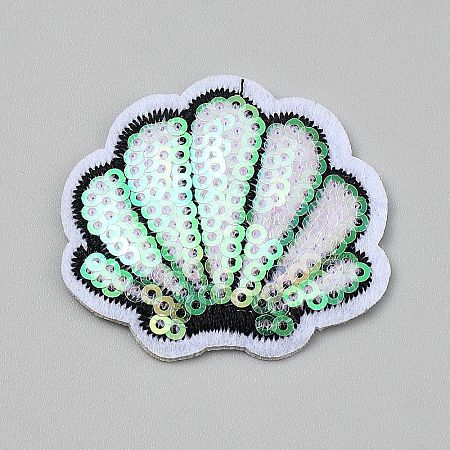 Paillette Polyester Cloth Patches PATC-WH20010-03C-1