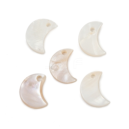 Moon Freshwater Shell Charms SHEL-M005-06-1