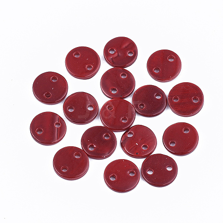 Spray Paint Freshwater Shell Links connectors LS-X-SHEL-S276-27E-1
