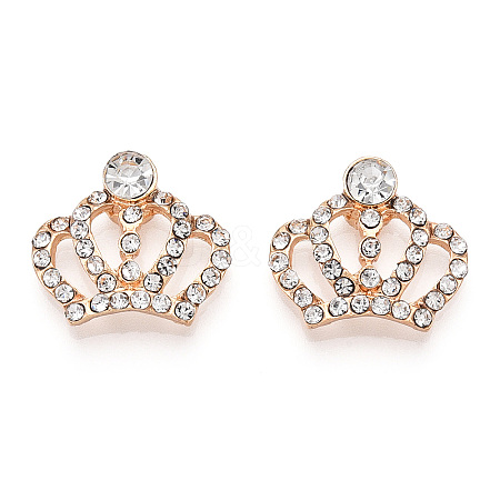 Alloy Crystal Rhinestone Cabochons ALRI-WH0002-34LG-1