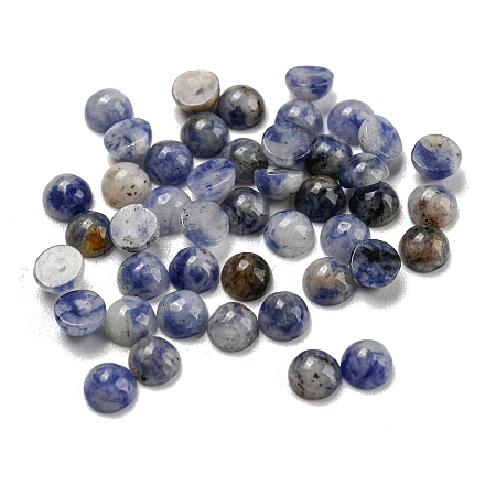 Natural Blue Spot Jasper Cabochons G-H309-03-57-1